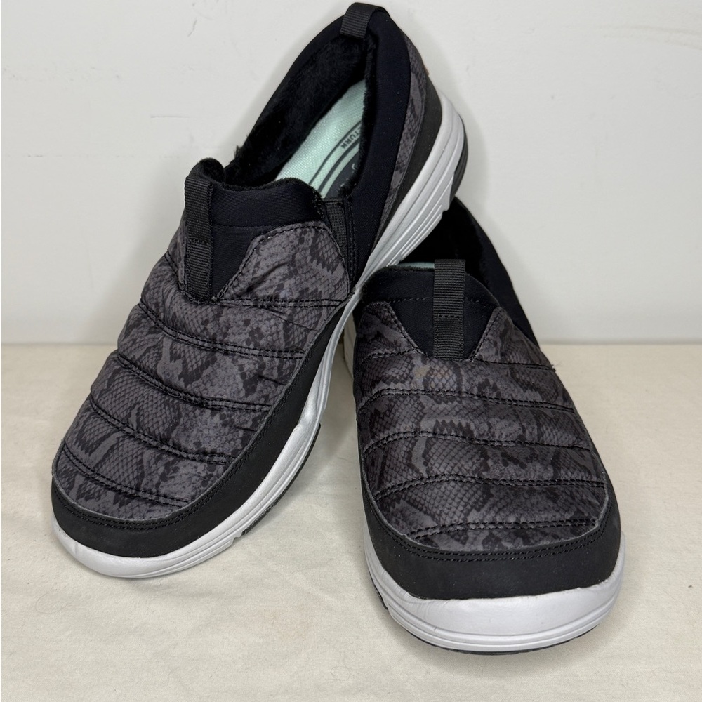Ryka Black Quilted Slip-On Women's Shoes